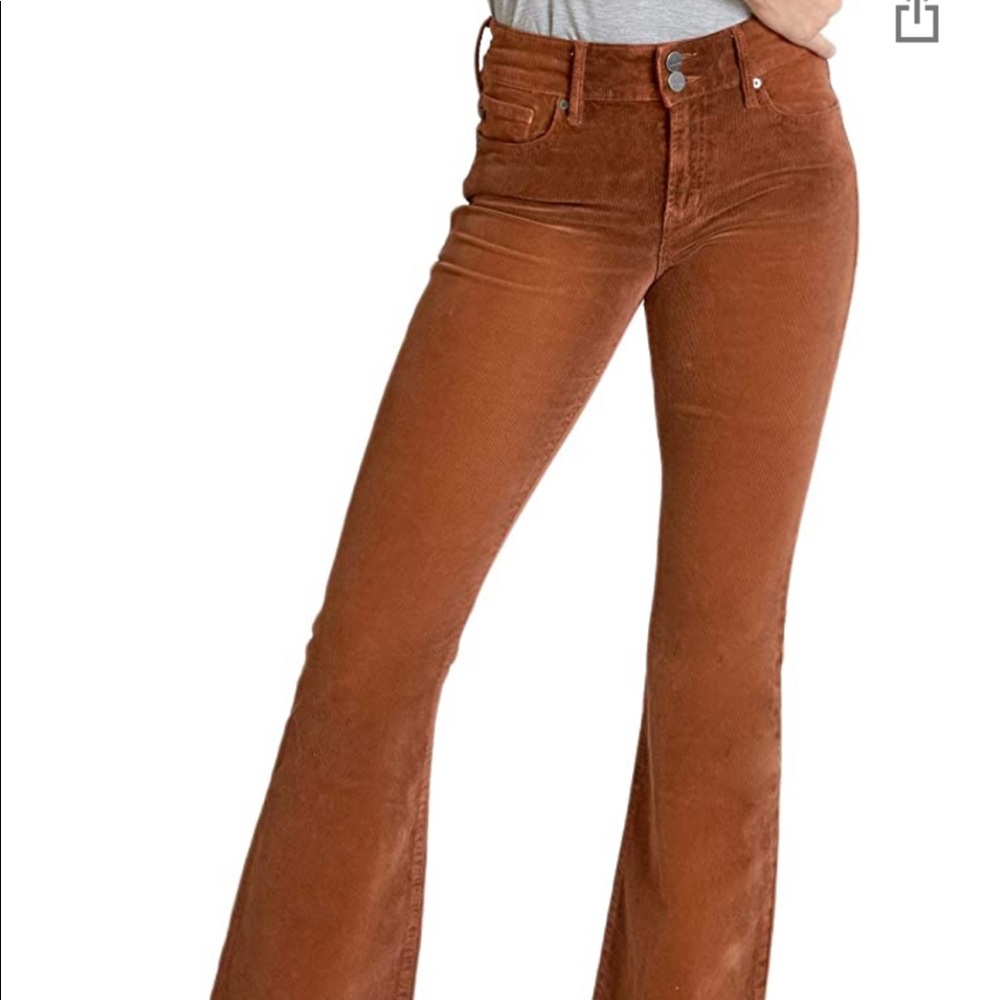 Dear John Rust Corduroy Flare Pants - Picture 8 of 9
